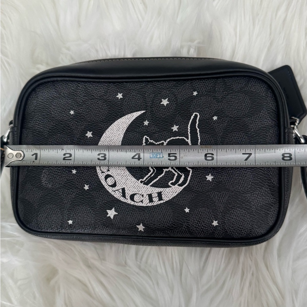 Coach Mini Jamie Camera Crossbody Bag Halloween Cat /w Moon - Picture 11 of 13